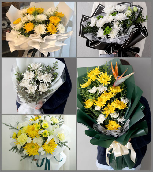 福建泉州德化县雷峰镇格后村白事花束代送